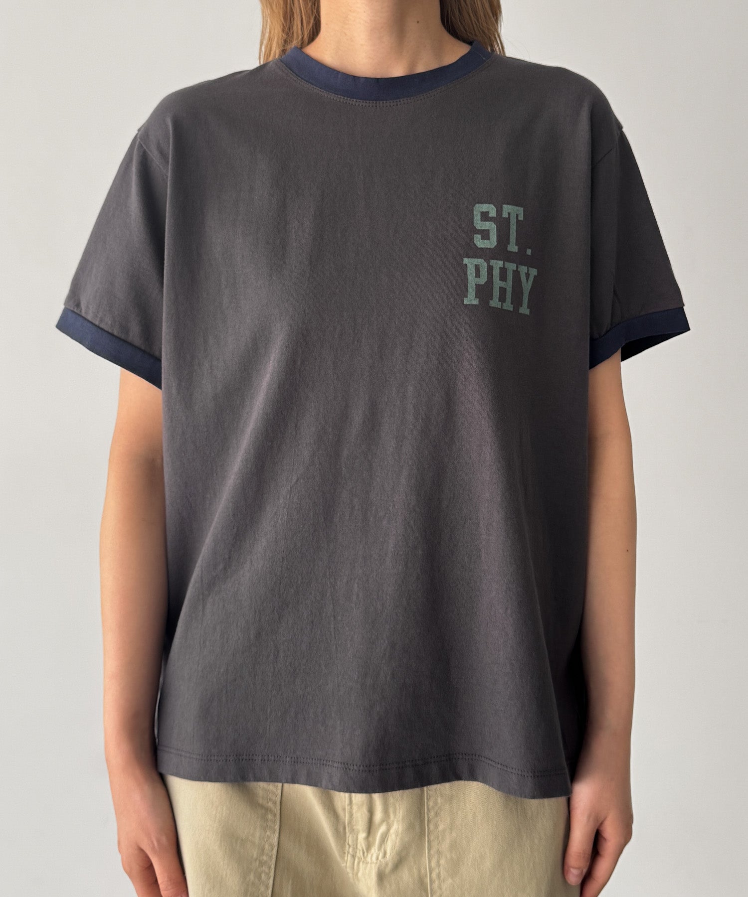 "ST.PHY"リンガーTシャツ