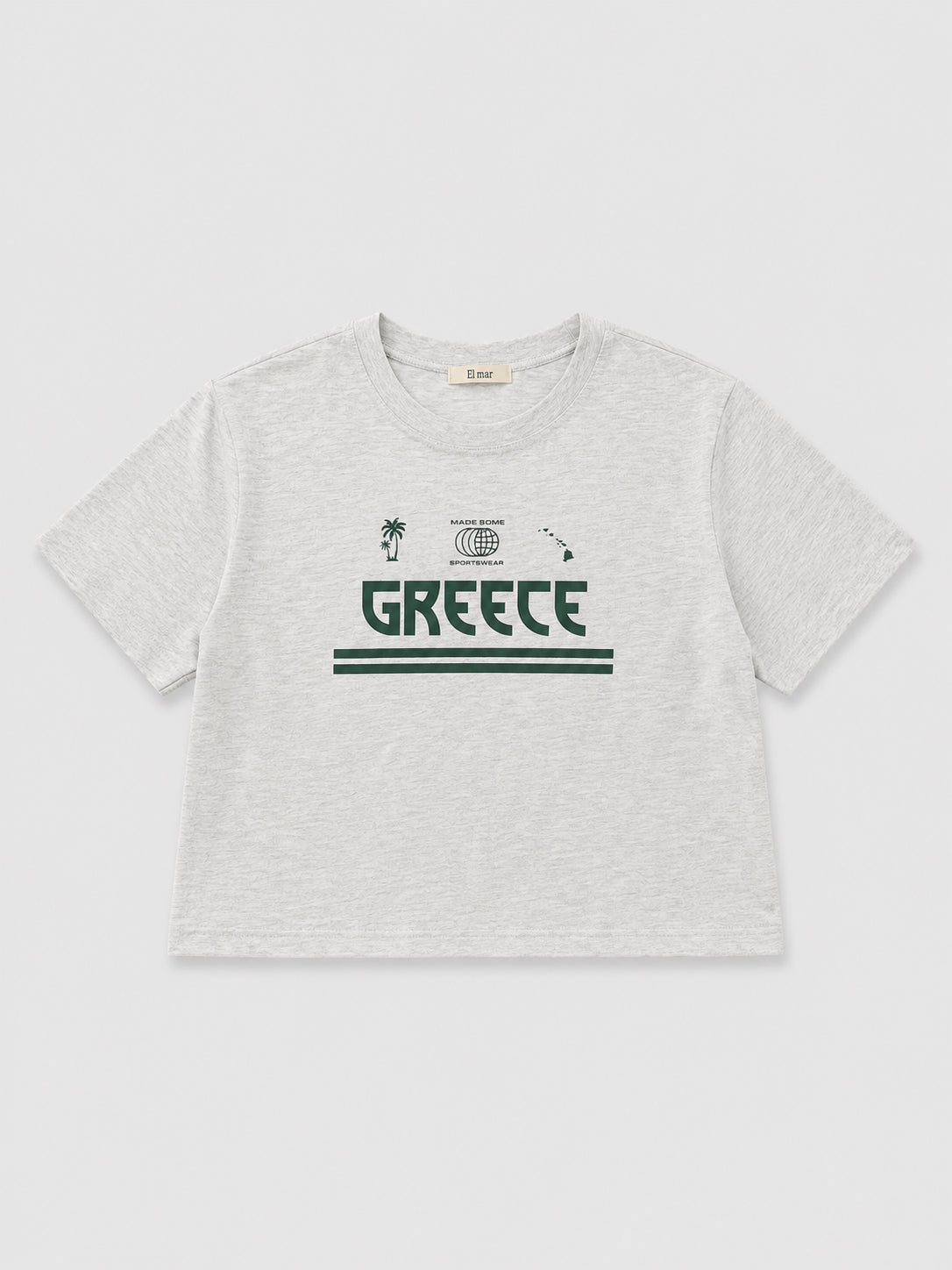 "GREECE"コンパクトTシャツ