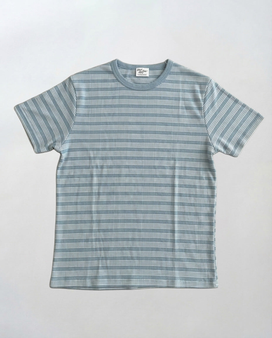 パネルリブクルーネックTシャツ