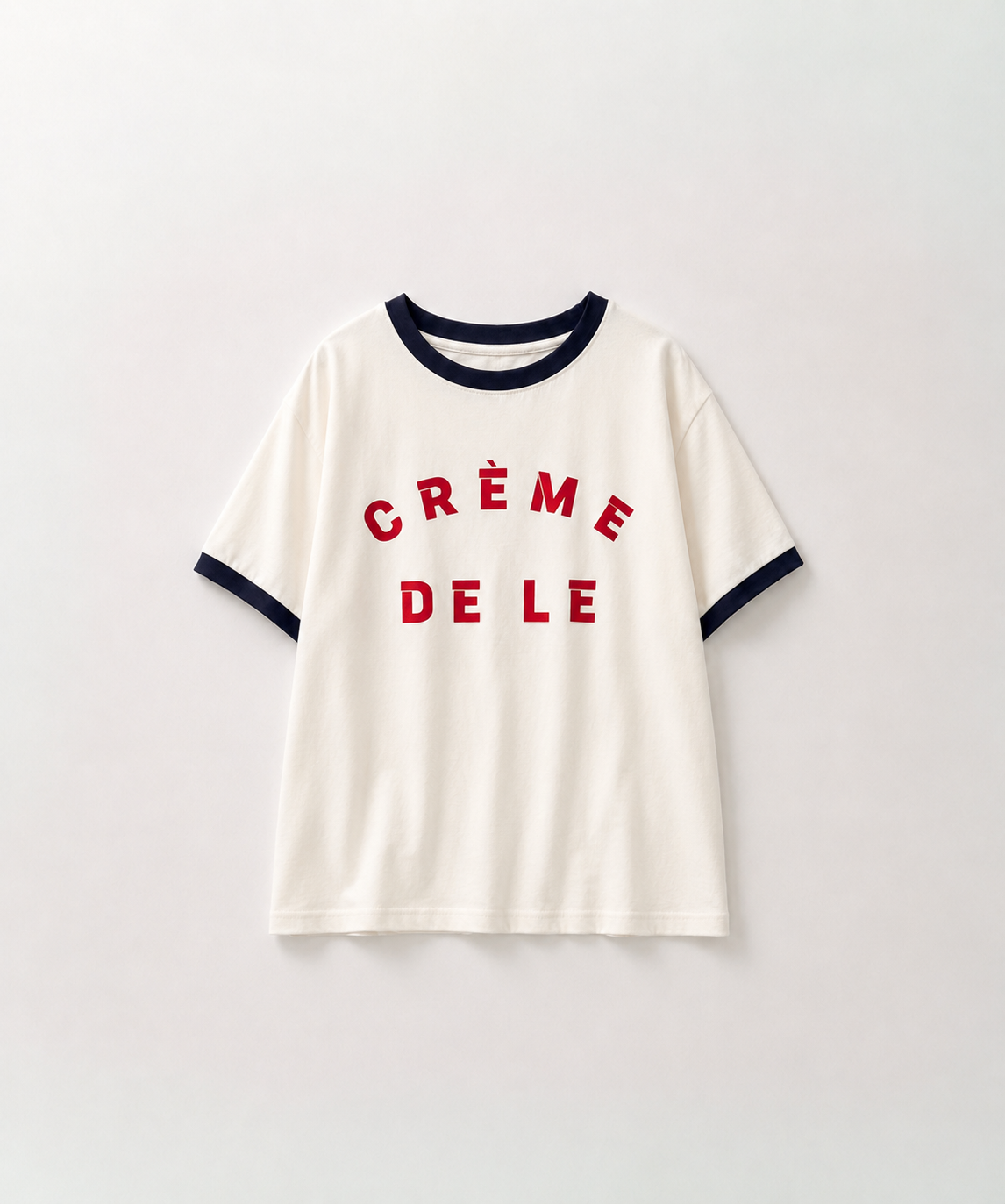 "CREME DELE"リンガーTシャツ