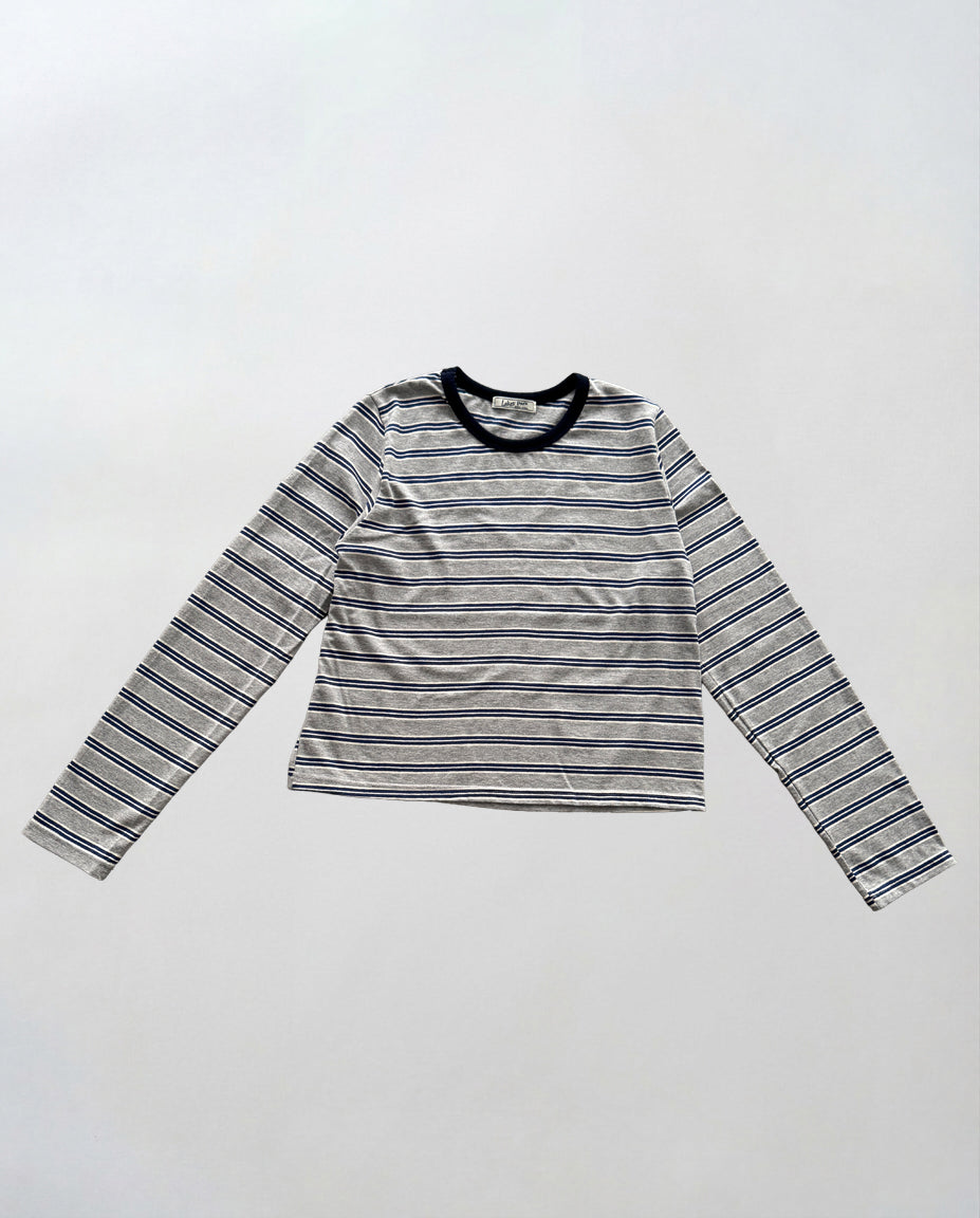 マルチボーダーロングTシャツ