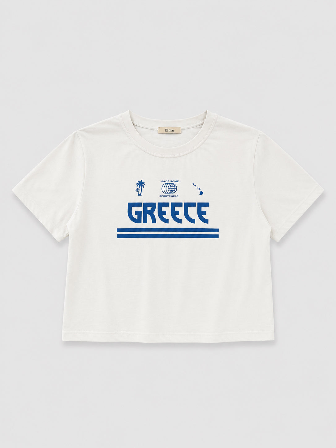 "GREECE"コンパクトTシャツ