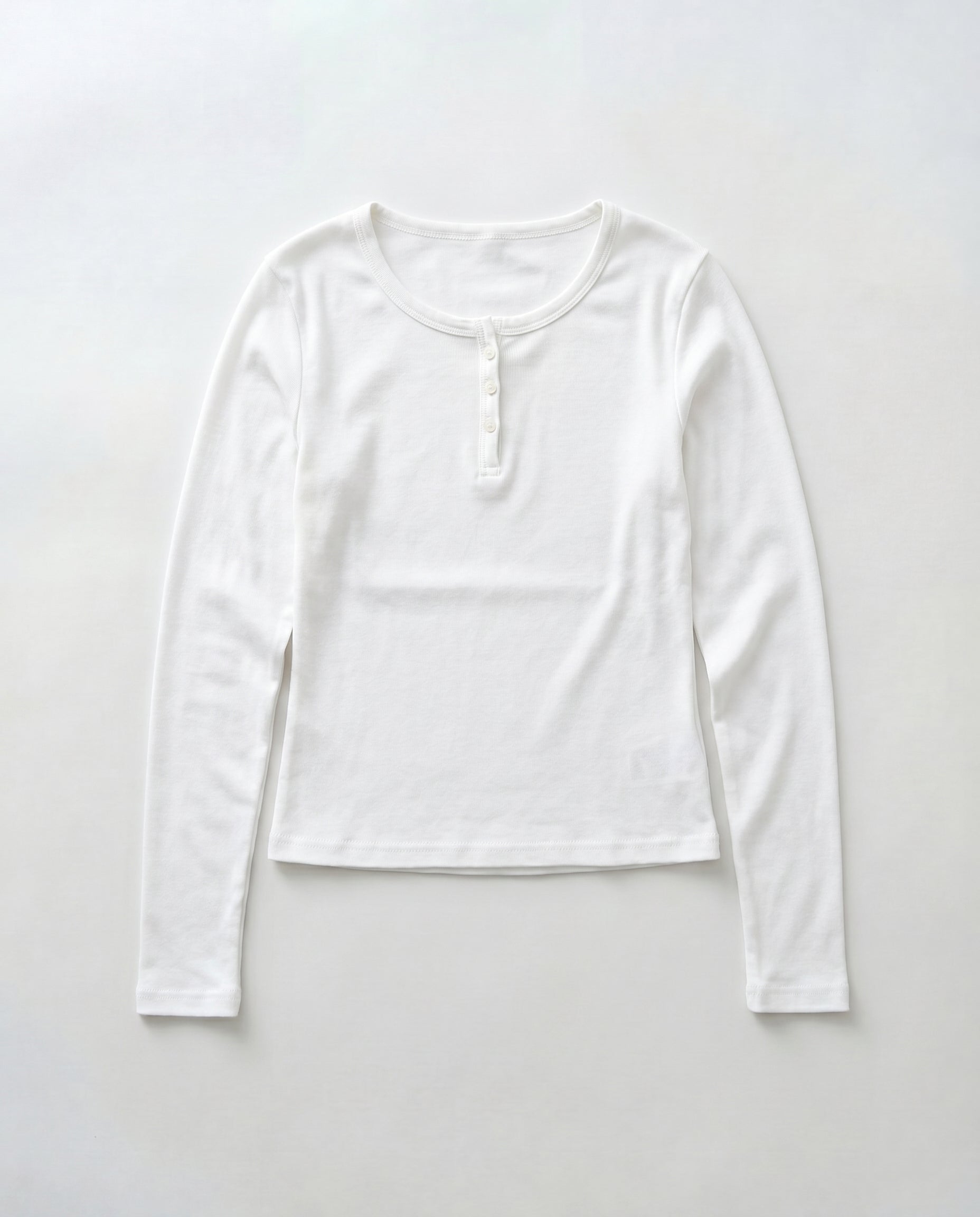 コットンヘンリーロングTシャツ