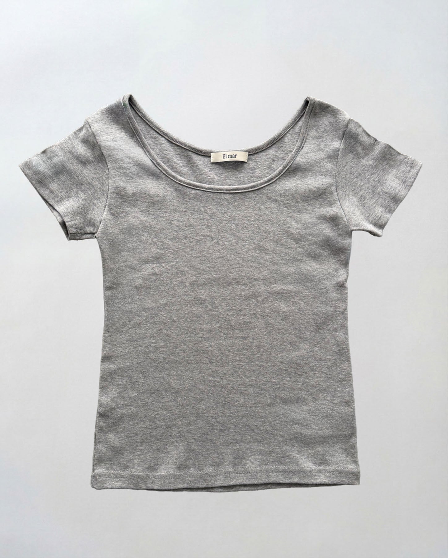 コットンラウンドネックTシャツ