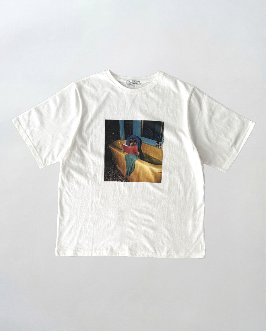 "bath time dog"Tシャツ