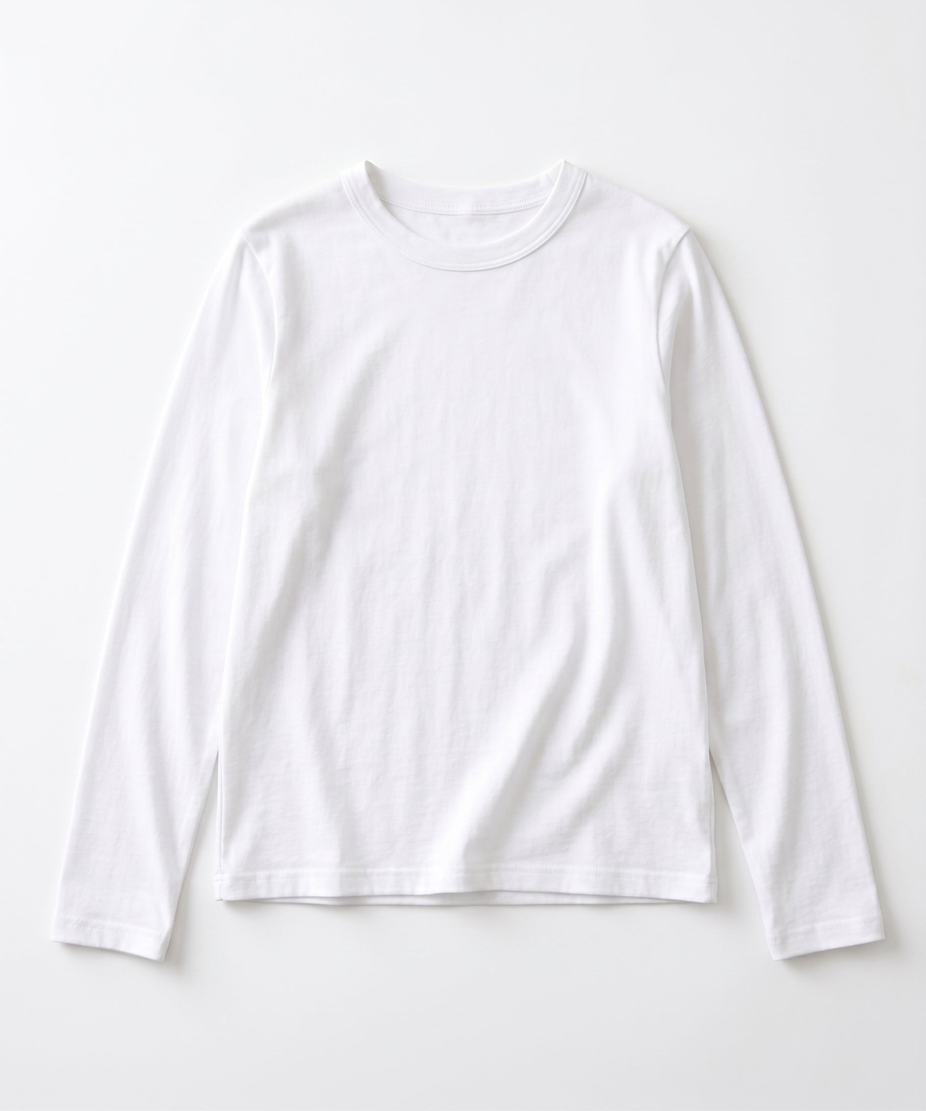 コットンストレッチロングTシャツ