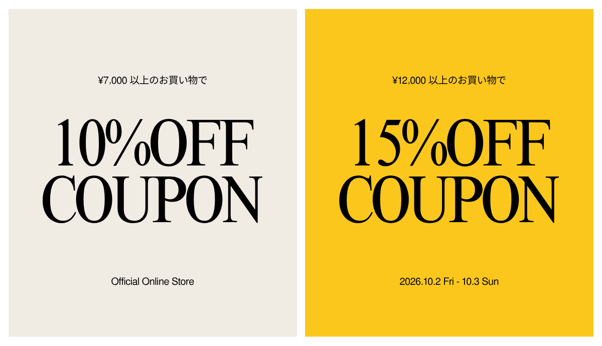 MAX 15%OFF COUPON