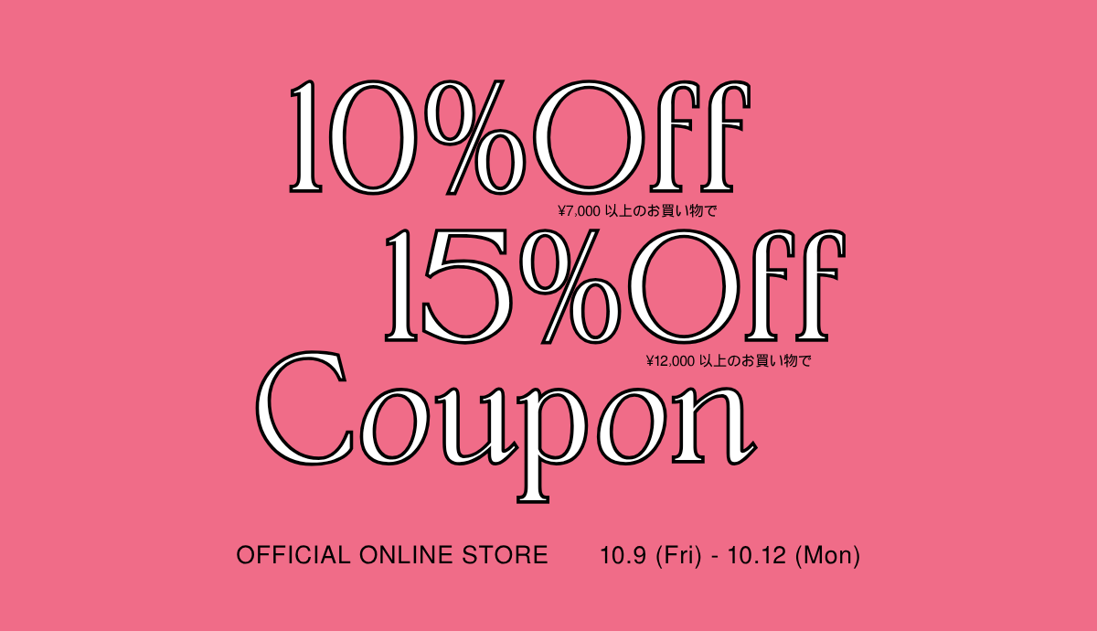 MAX 15%OFF COUPON