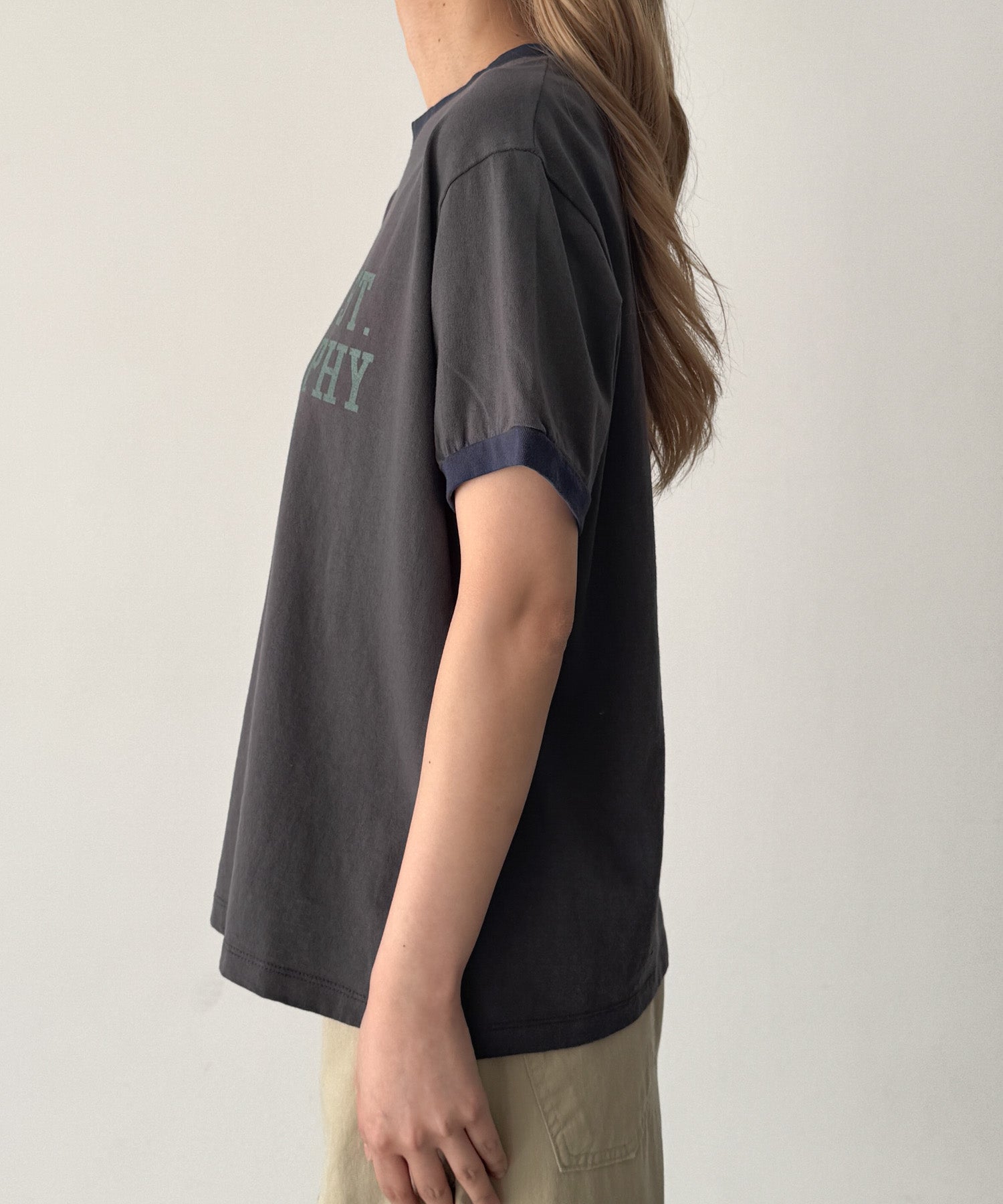 "ST.PHY"リンガーTシャツ