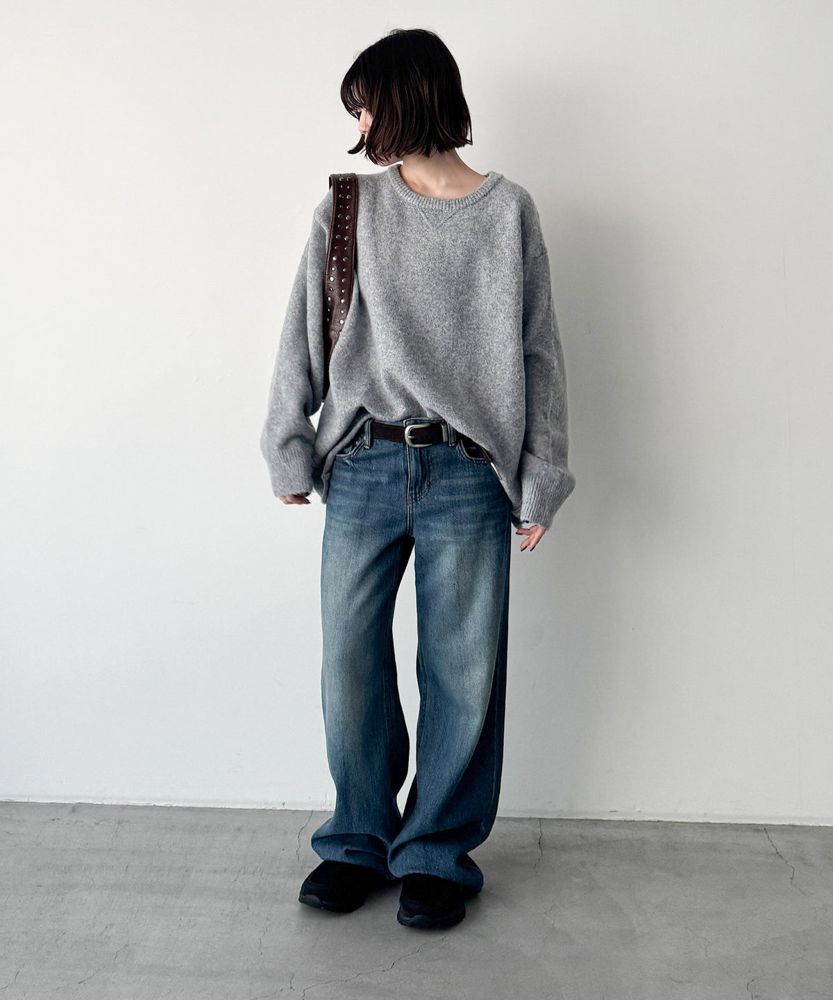 ウール混ショートパンツSET UP