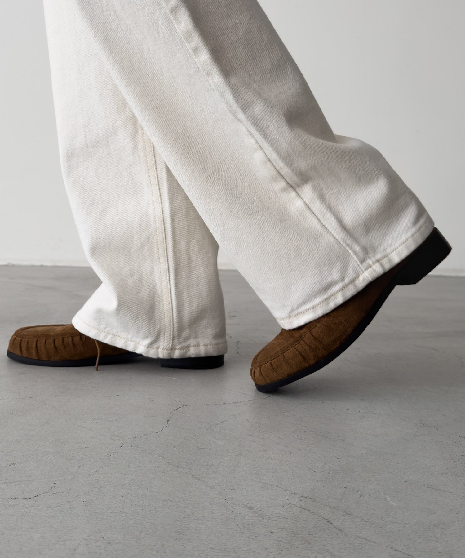 コットンストレートパンツ