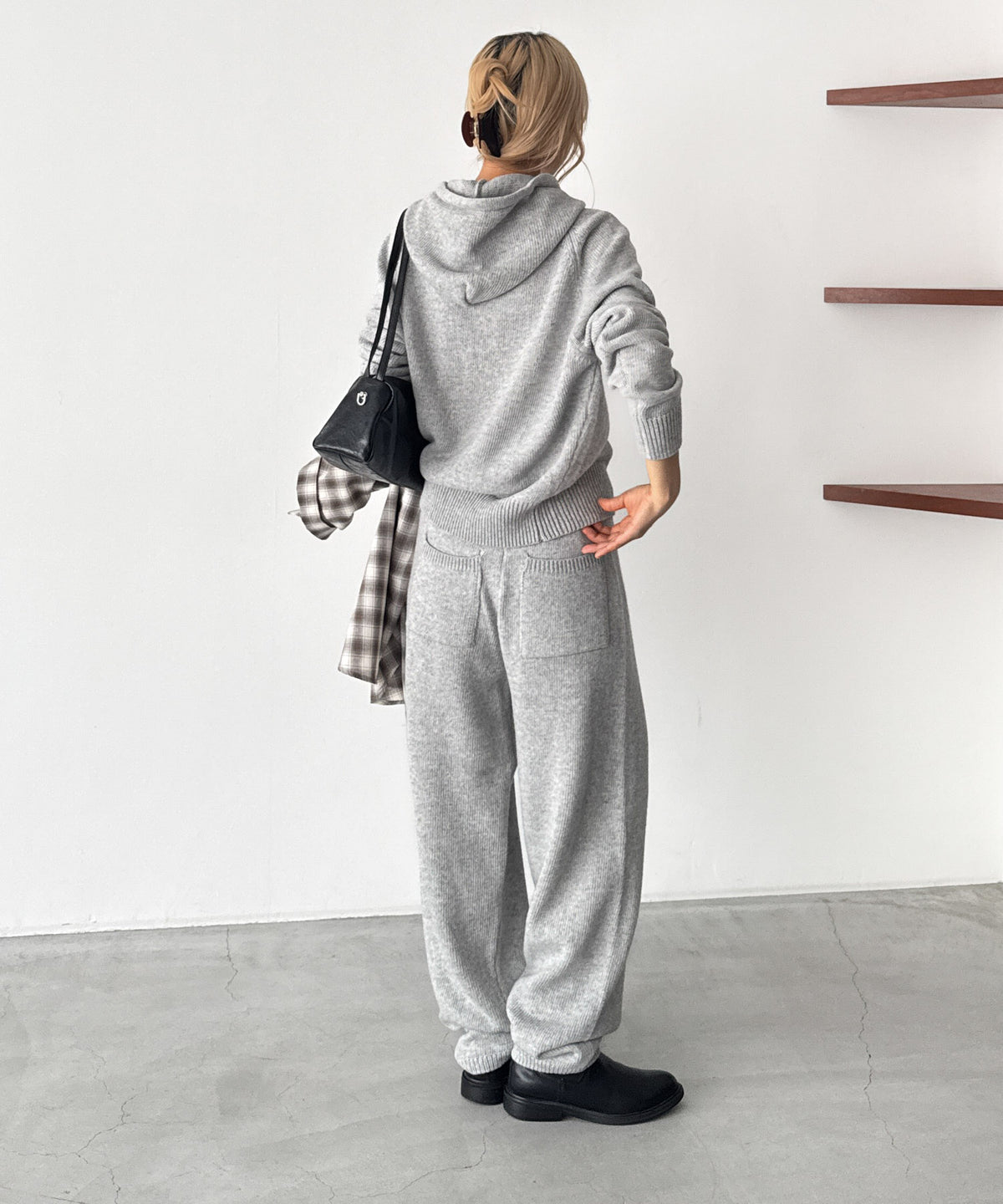 パーカーニットセットアップ