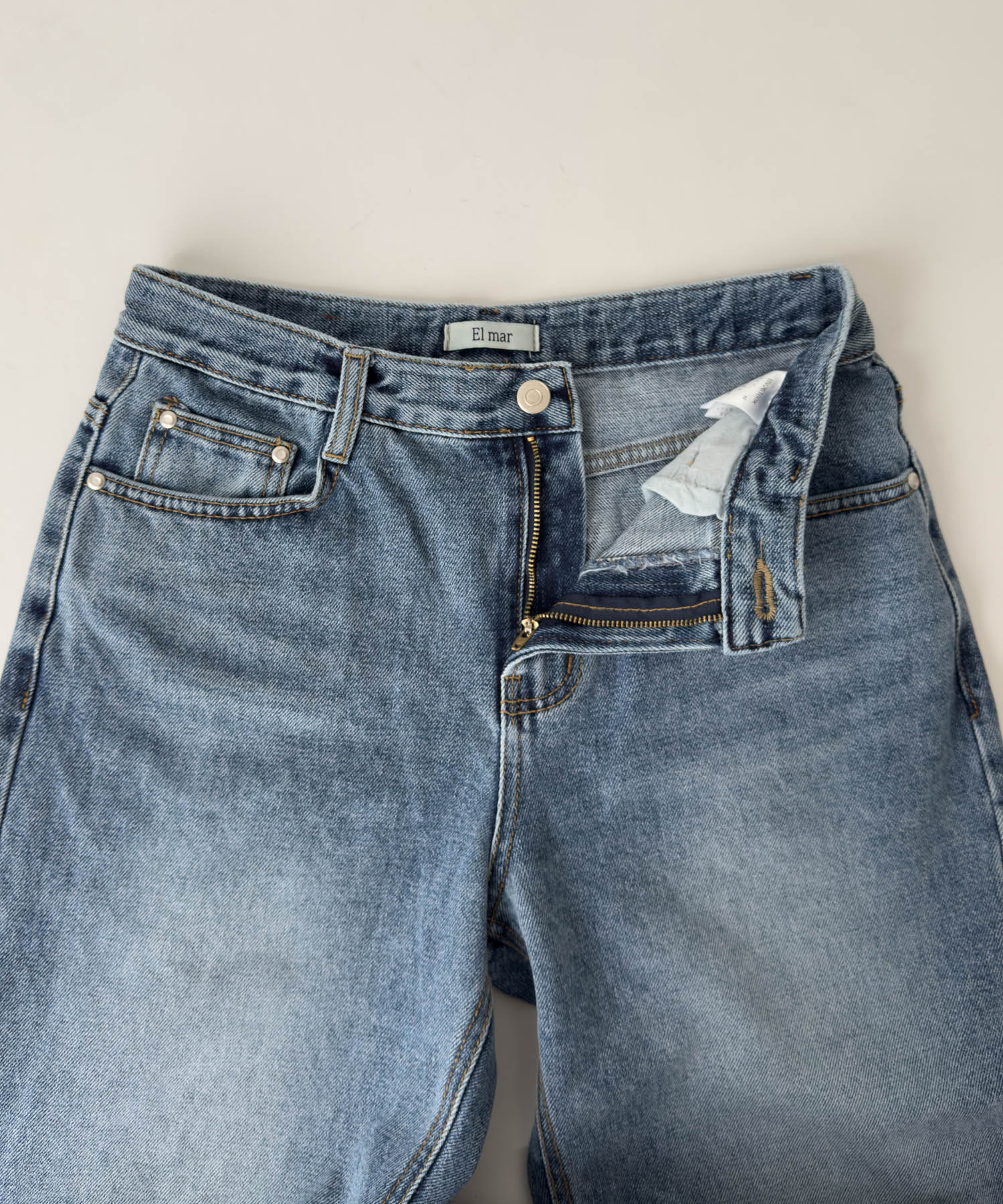 レギュラーストレートデニムパンツ 603