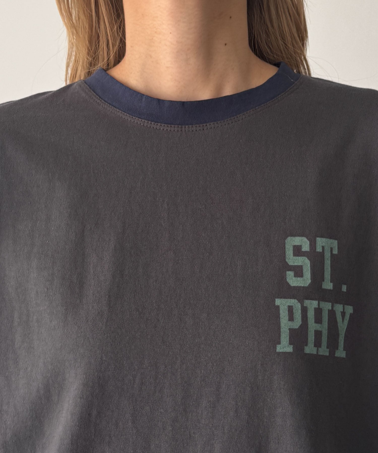"ST.PHY"リンガーTシャツ