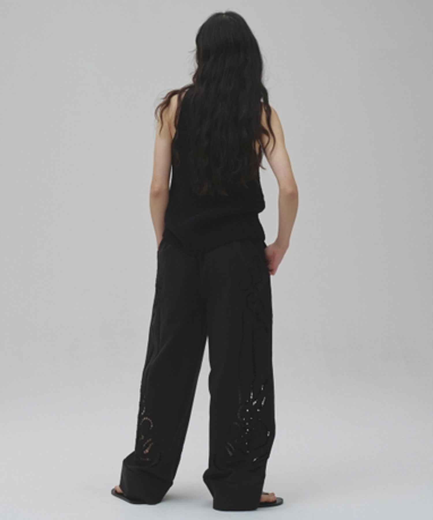 Cut Lace Twill Pants カットレースツイルパンツ/12610701