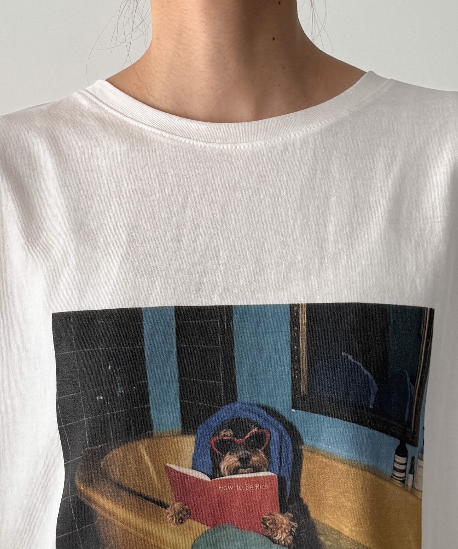 "bath time dog"Tシャツ