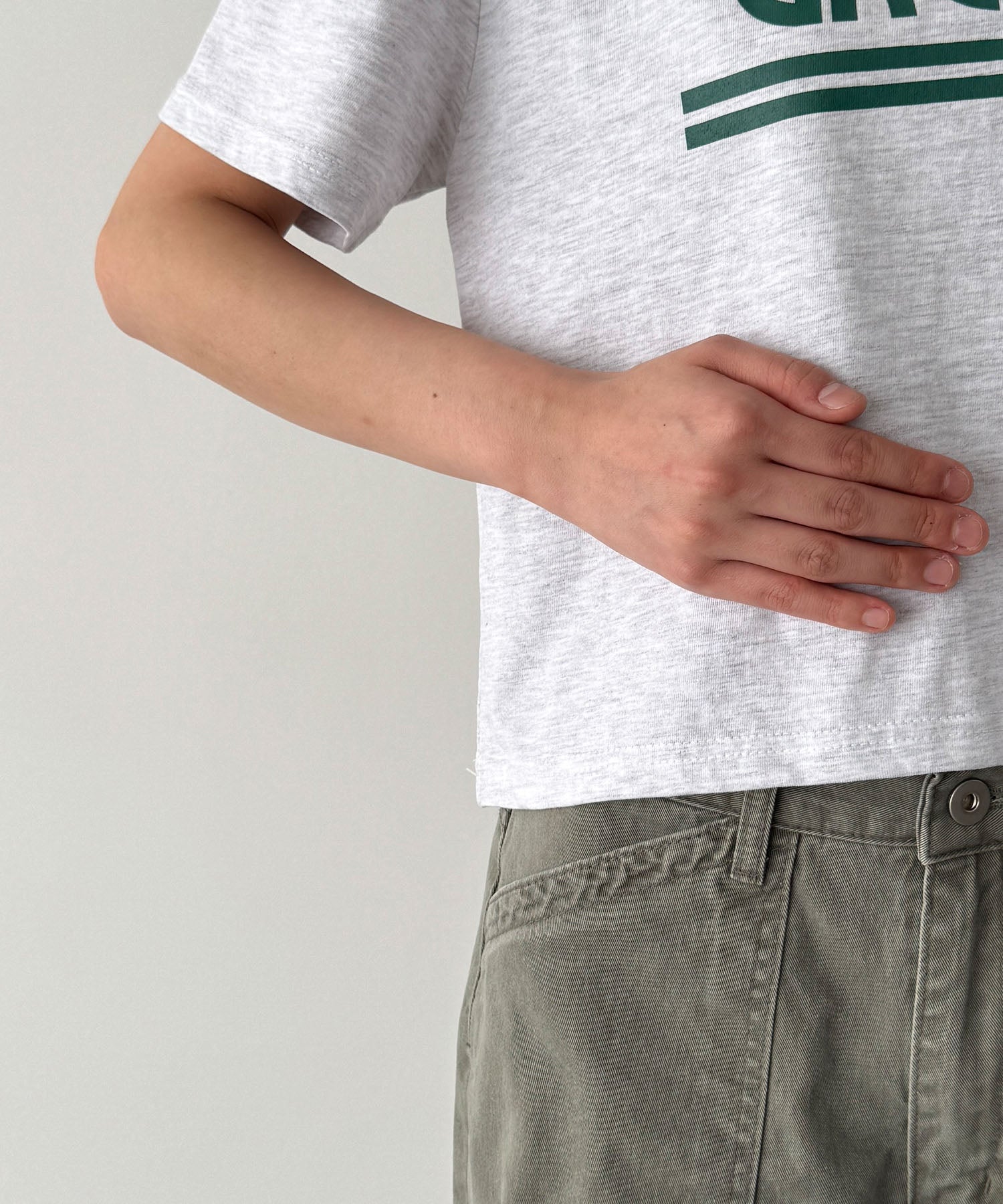 "GREECE"コンパクトTシャツ