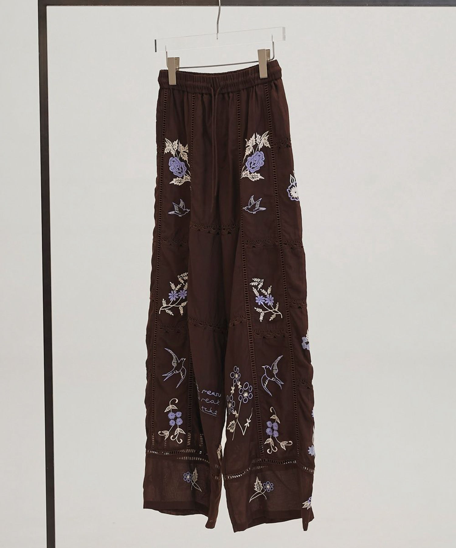 Embroidery Patchwork Trousers エンブロイダリーパッチワークトラウザーズ/12610719
