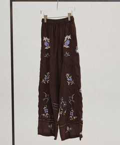 Embroidery Patchwork Trousers エンブロイダリーパッチワークトラウザーズ/12610719