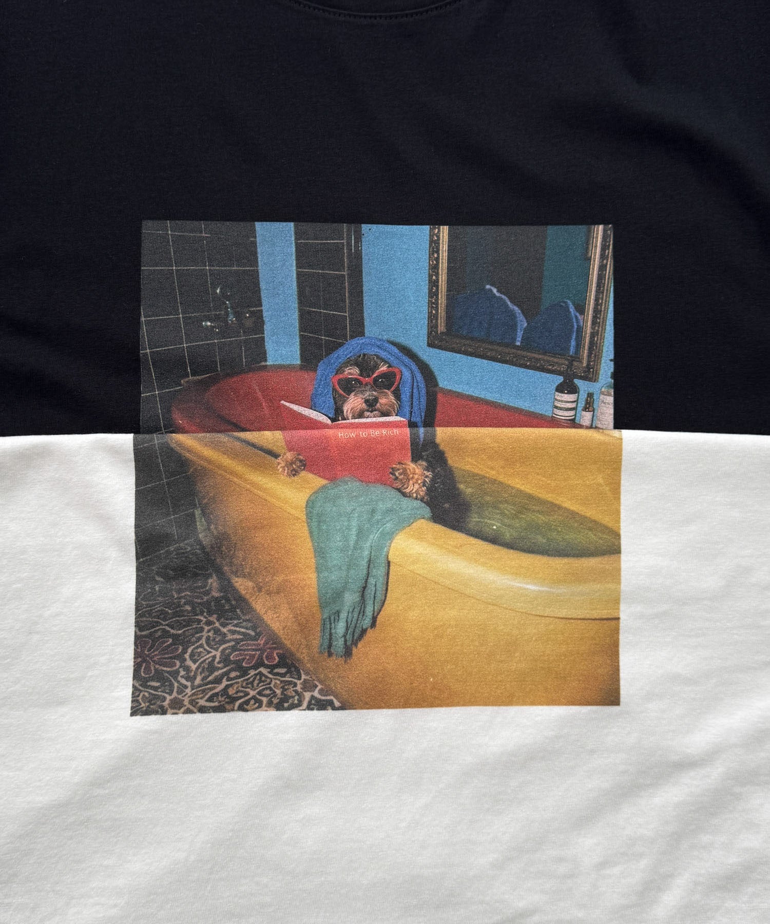 "bath time dog"Tシャツ