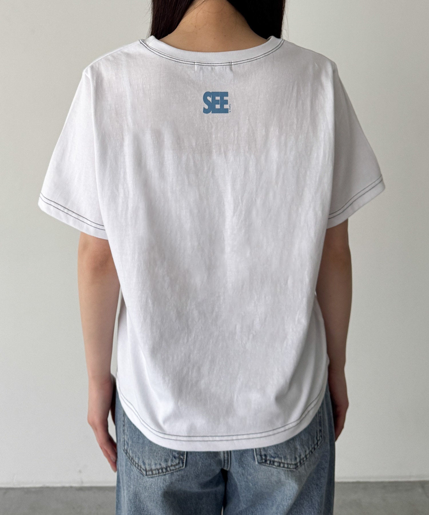 "SEE"ステッチTシャツ