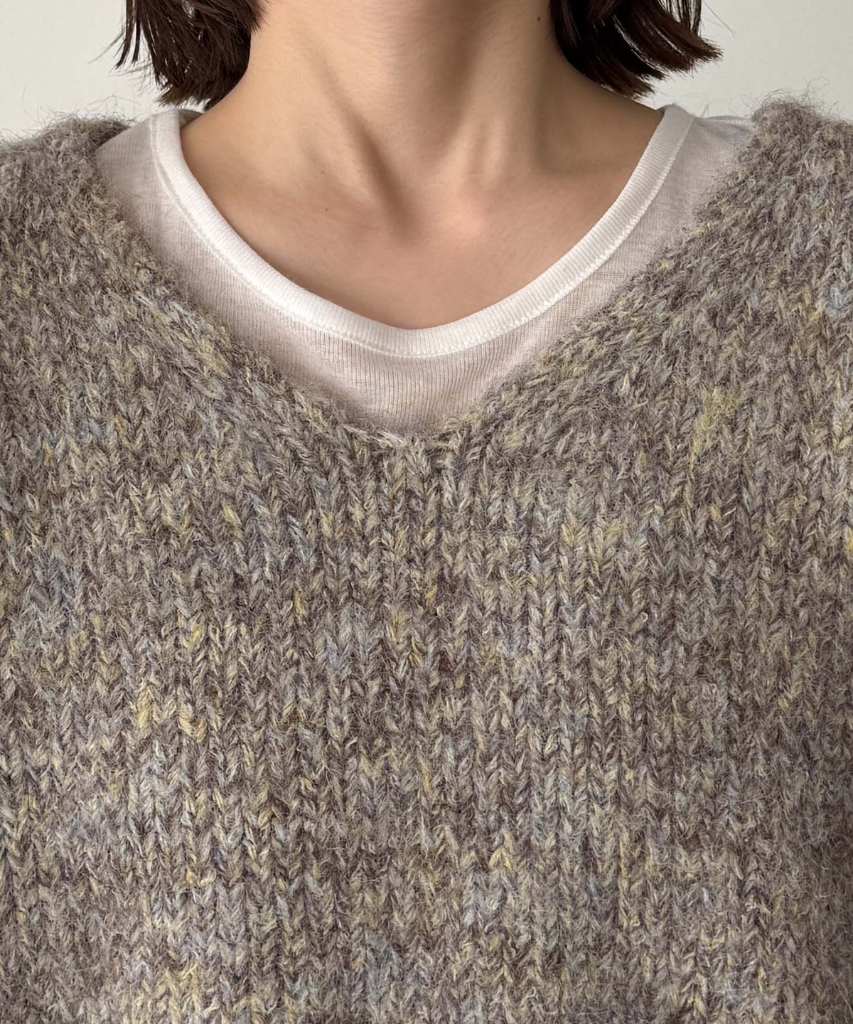 ミックスＶニット