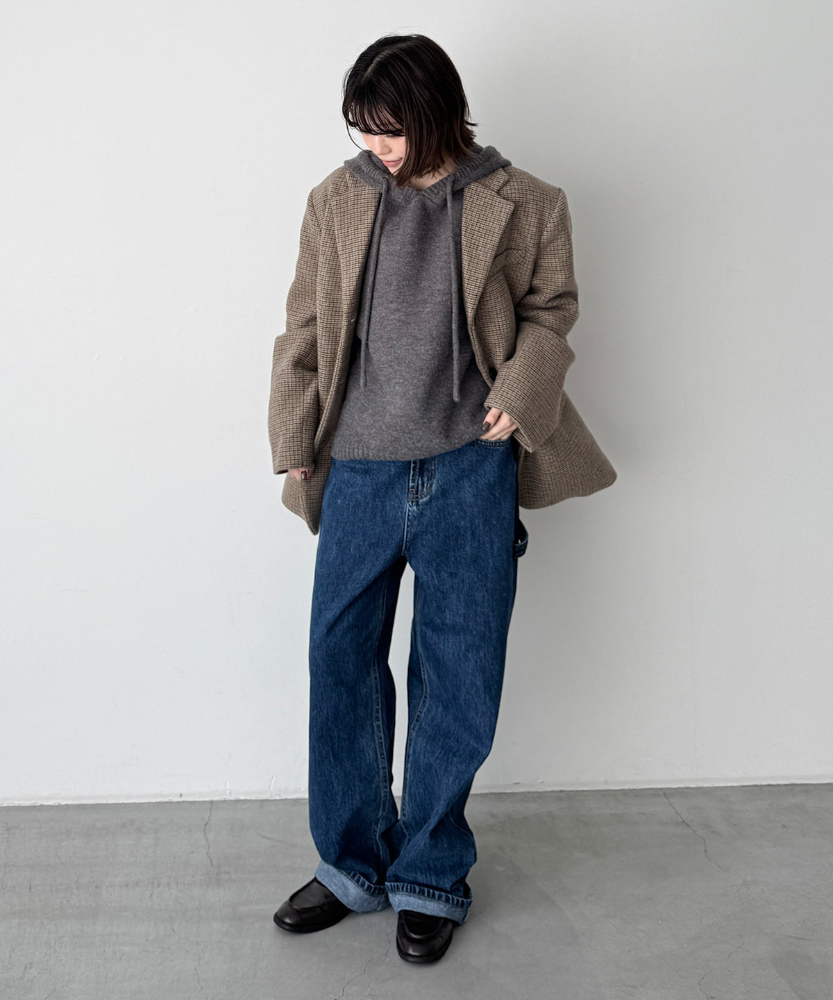 ソフトニットパーカーSET UP