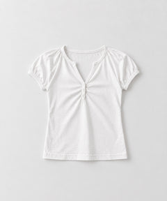 胸シャーリングTシャツ