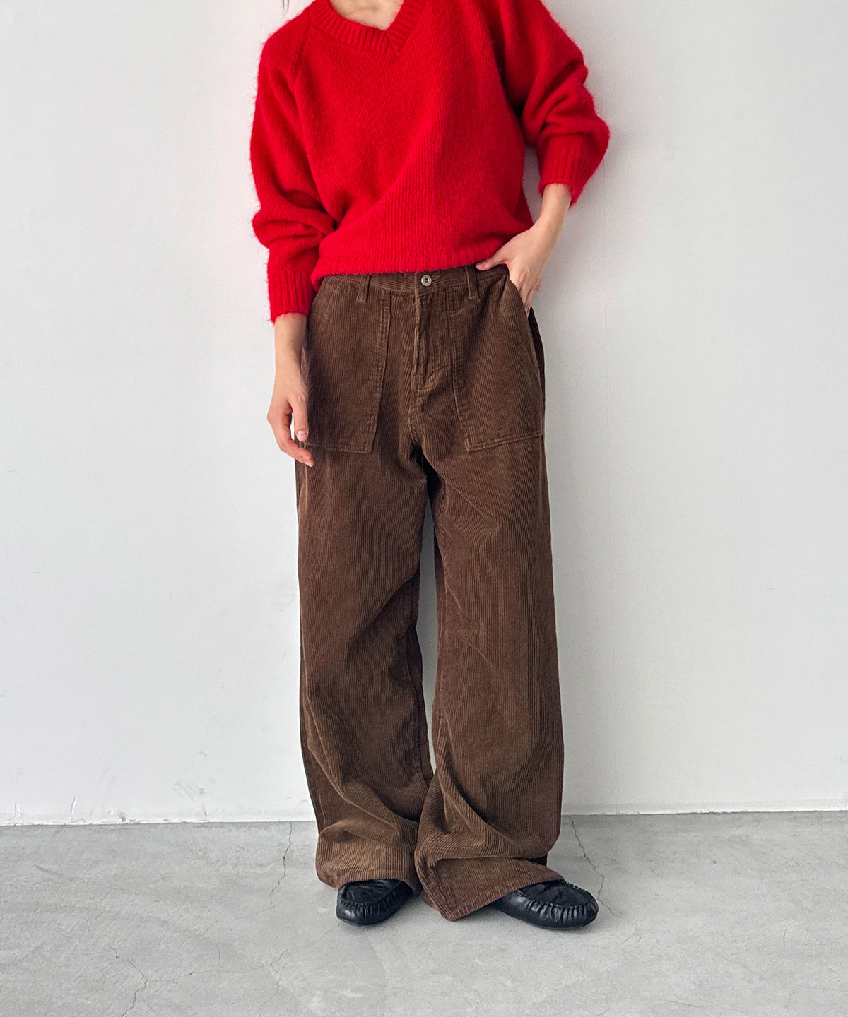 H158 B77 W57 H84(モデル着用サイズS)