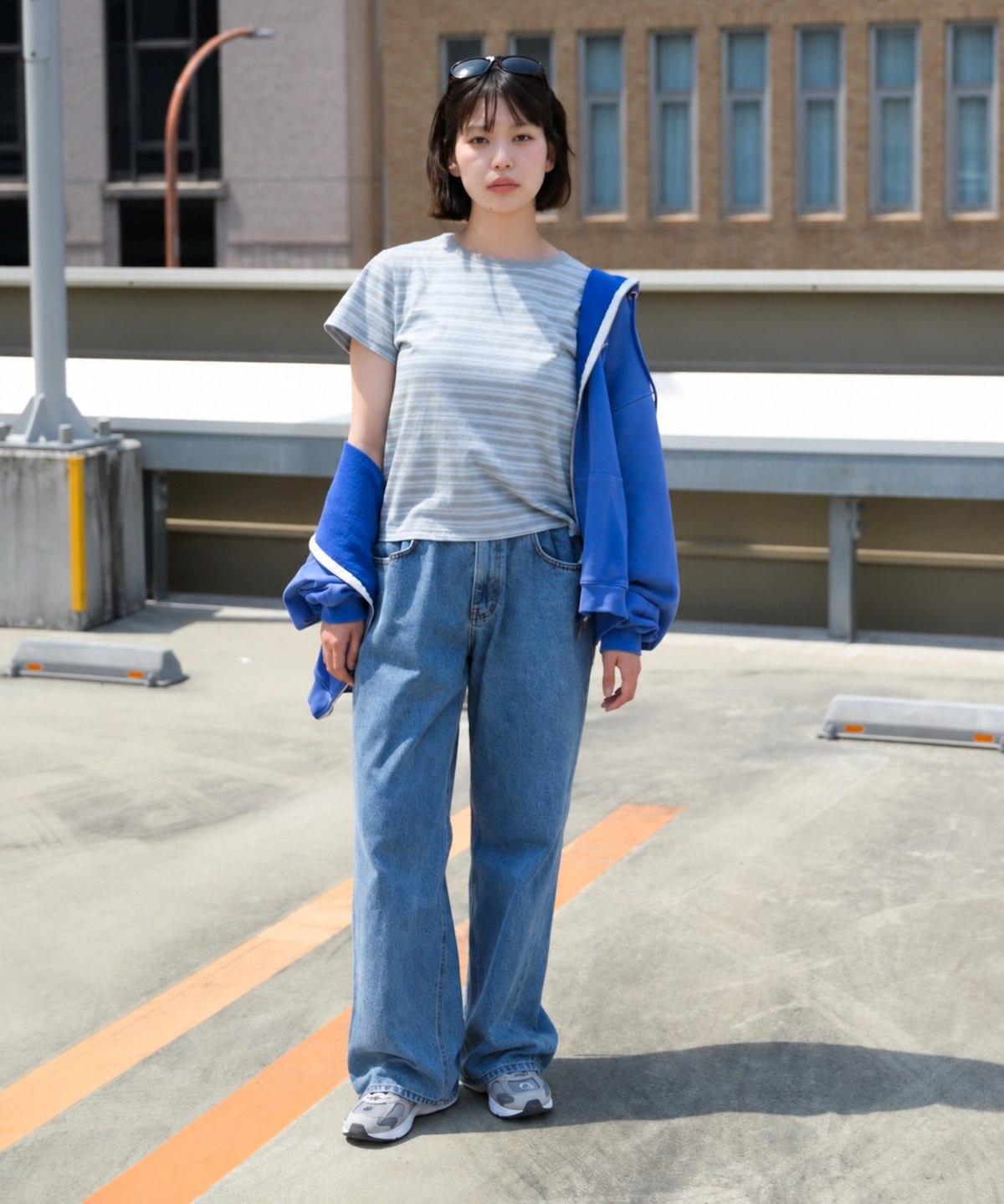 "number"ヴィンテージウォッシュジップパーカー
