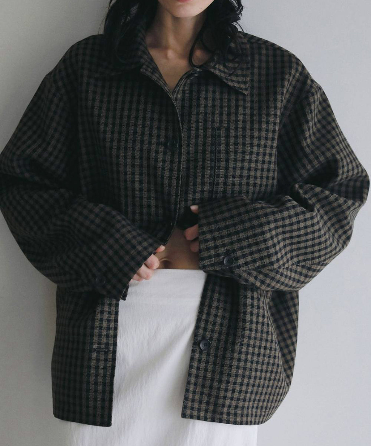 Check Coverall Jacket