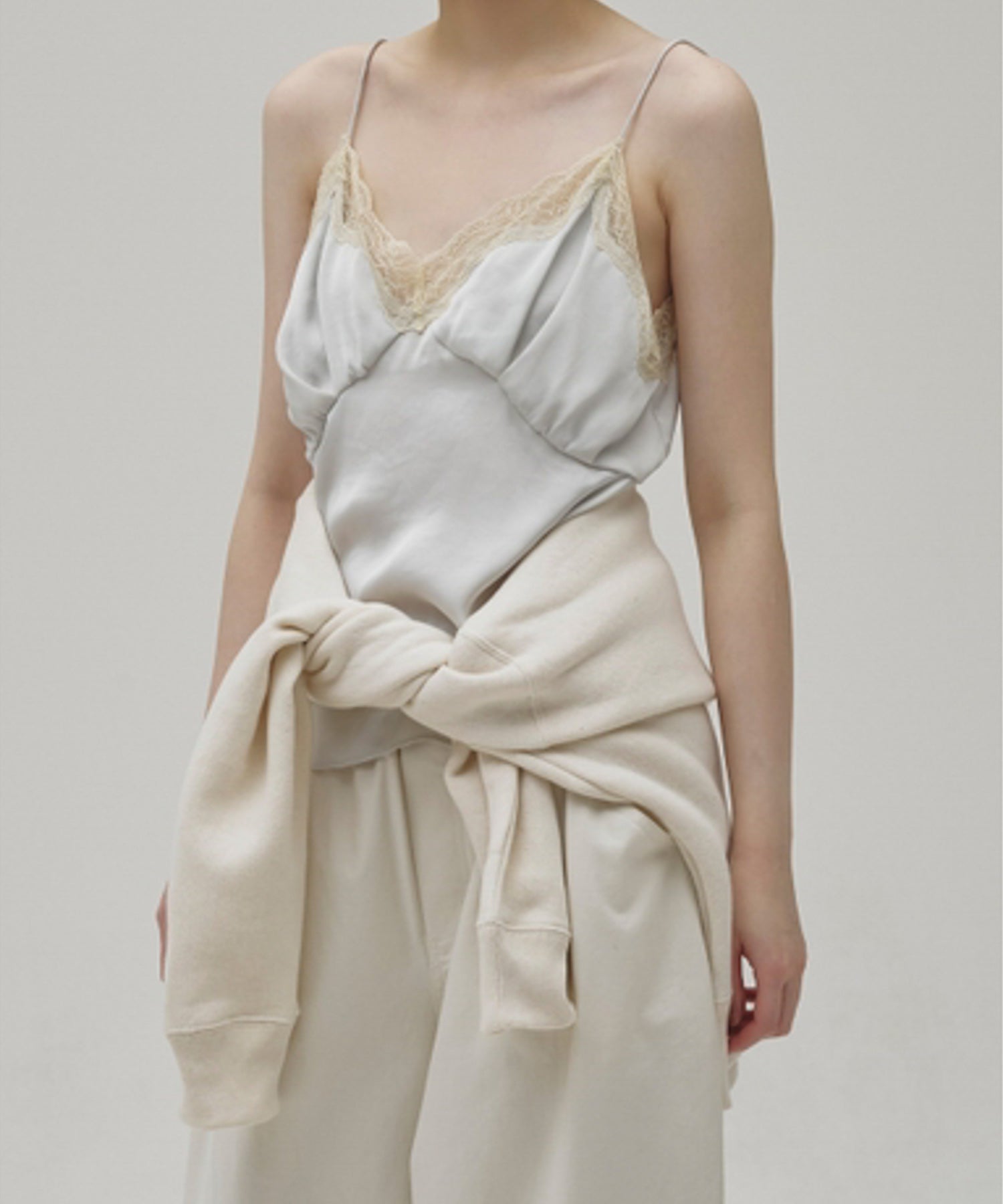 Satin Lace Camisole サテンレースキャミソール/12610431