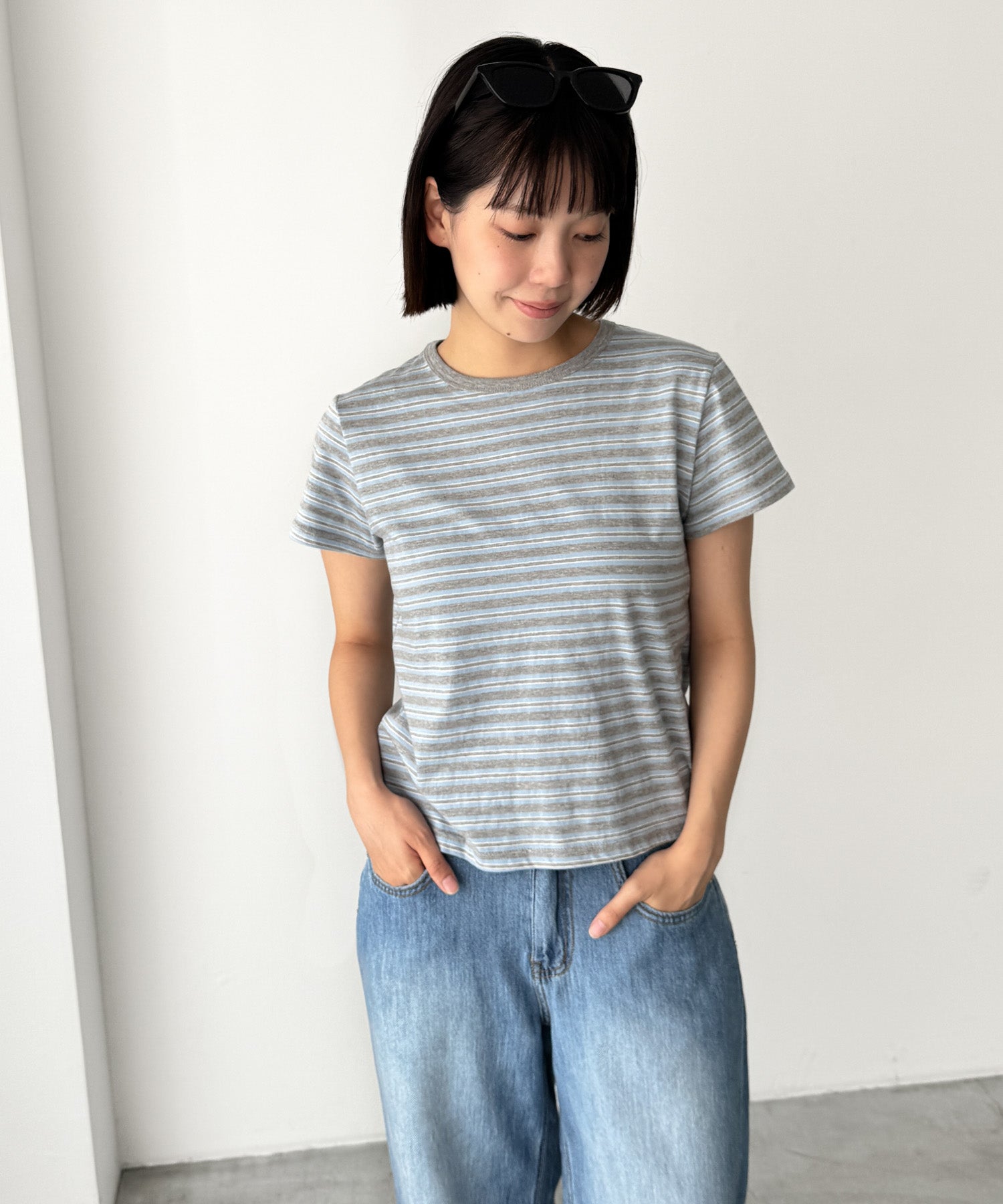 マルチボーダーリンガーTシャツ