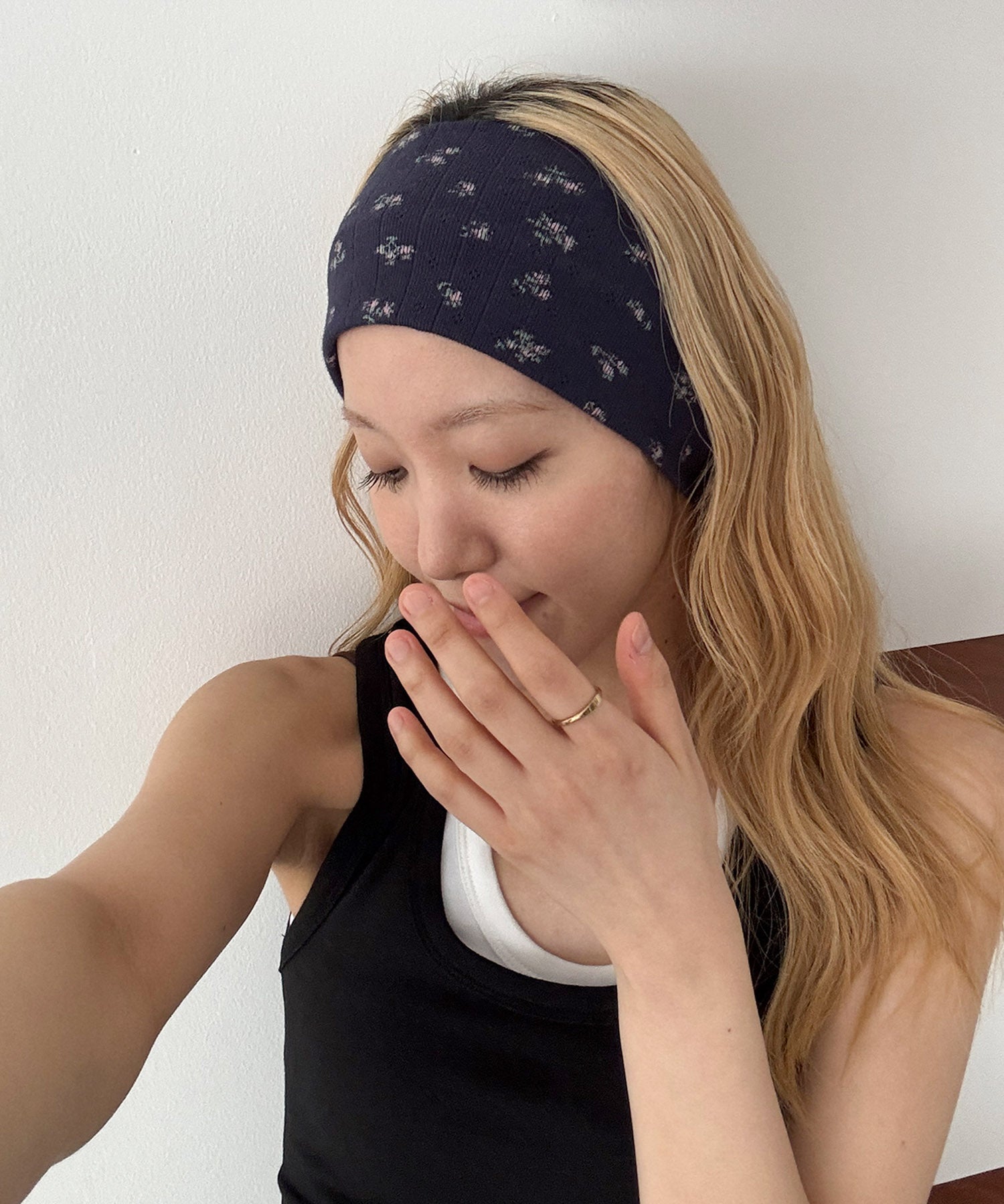 小花アイレットヘアバンド
