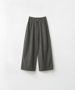 ウォッシュドコットンカーブパンツ