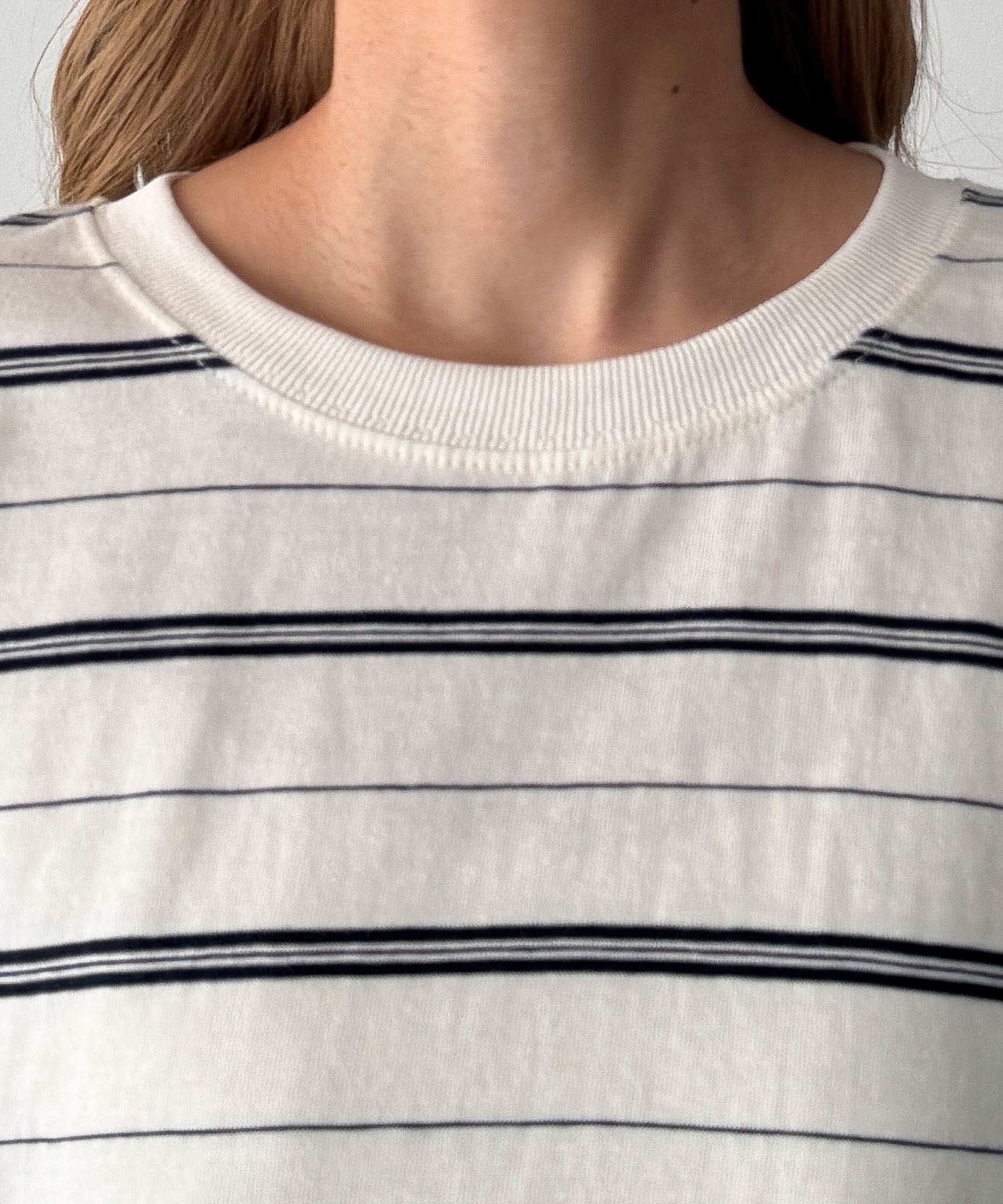 マルチボーダーオーバーTシャツ