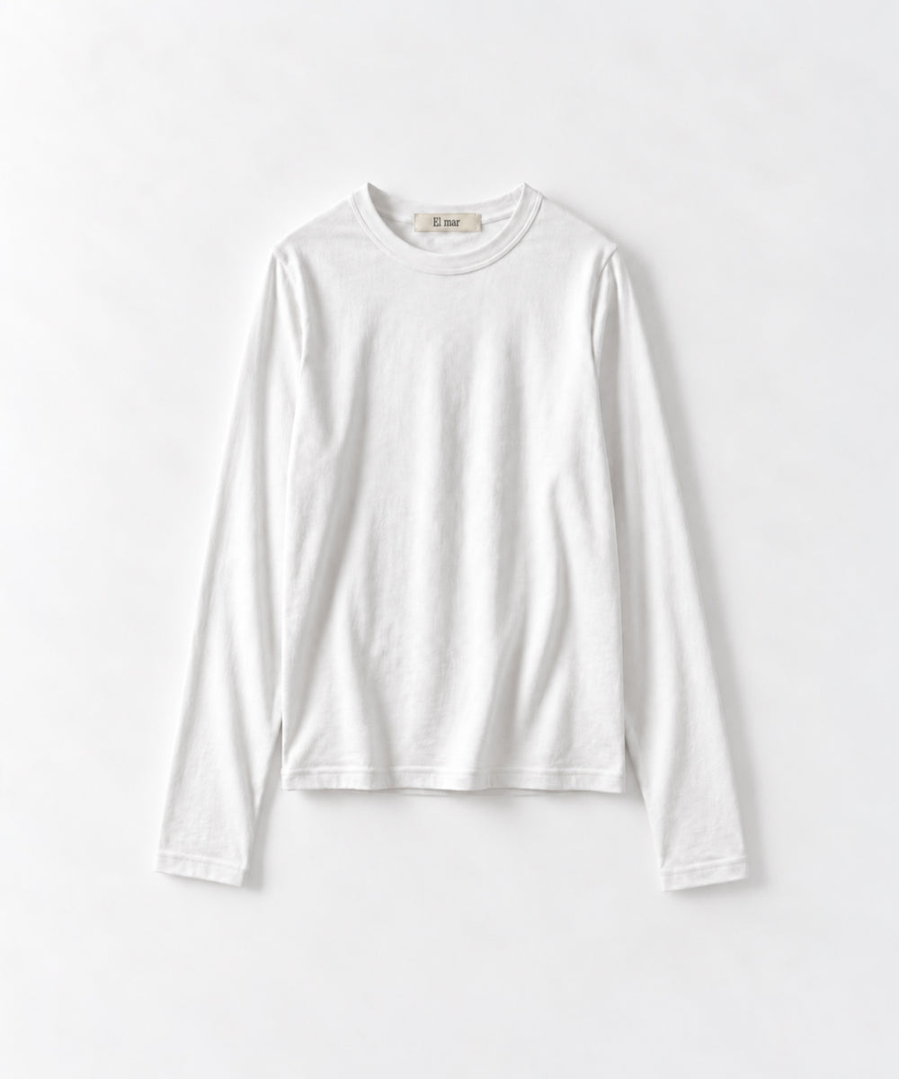 コットンストレッチロングTシャツ