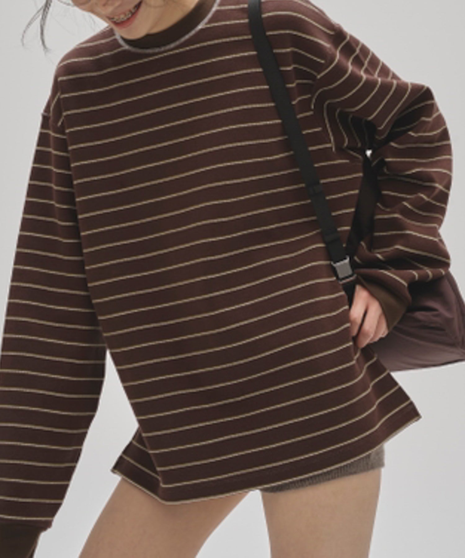 Border Long T-shirts ボーダーロングTシャツ/12520613