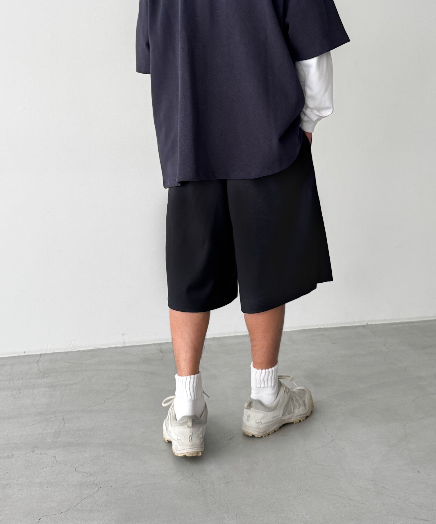 サイドシームハーフパンツ