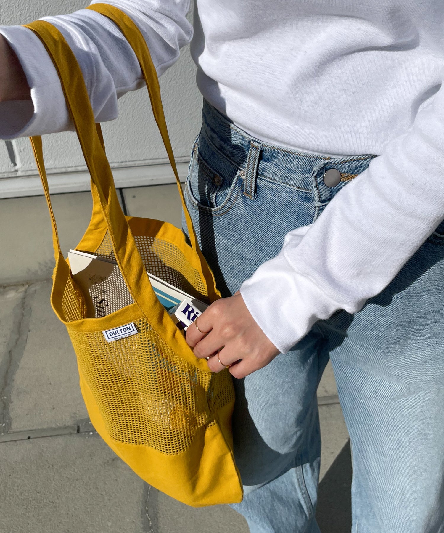 Cotton half meshbag/コットンハーフメッシュバッグ(S)
