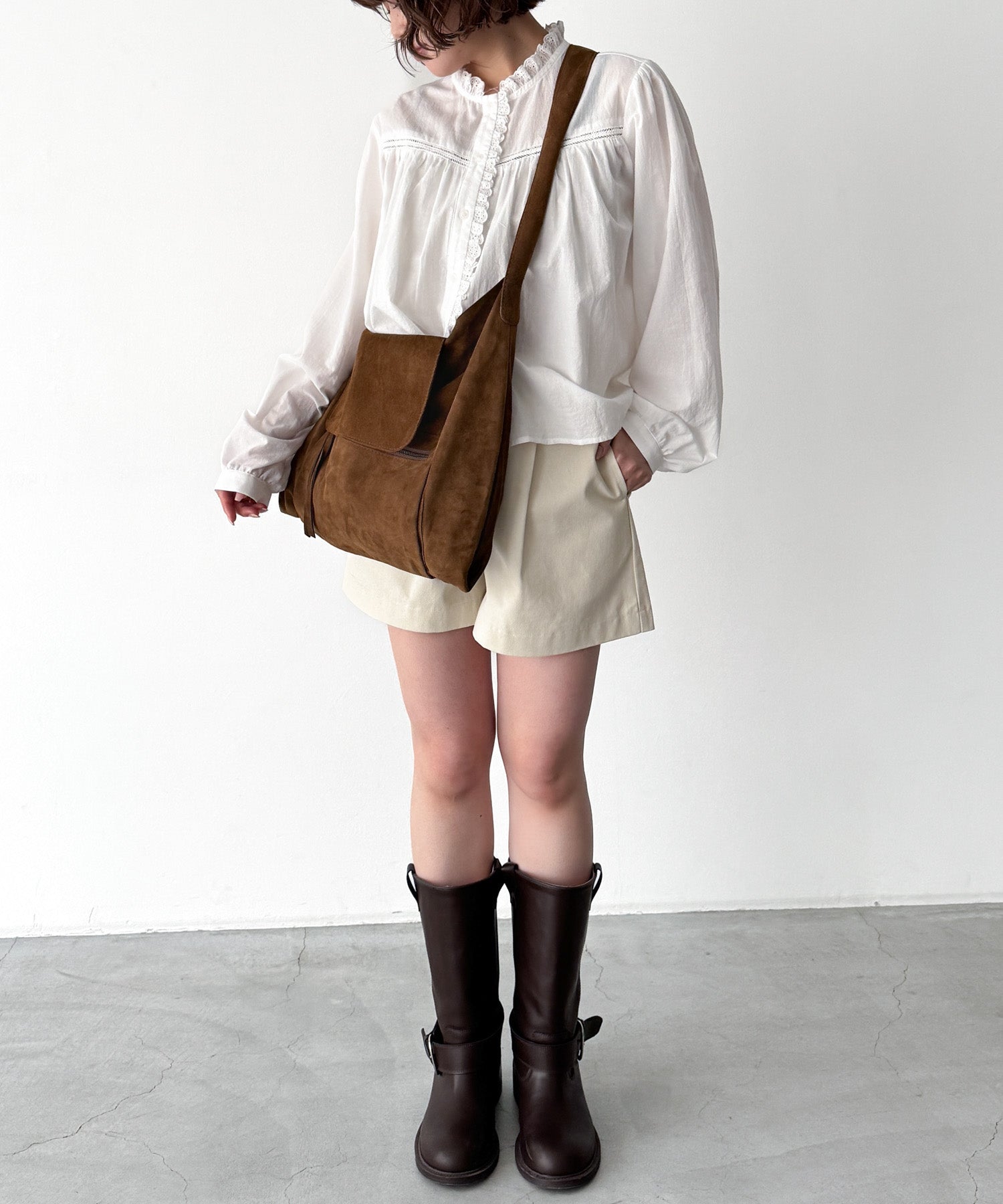 スウェードショルダーBAG