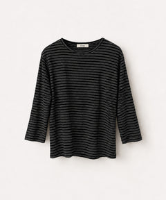 ナローボーダー7分袖Tシャツ