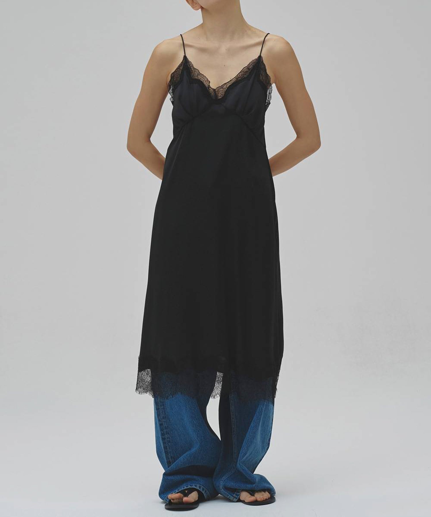 Satin Lace Dress