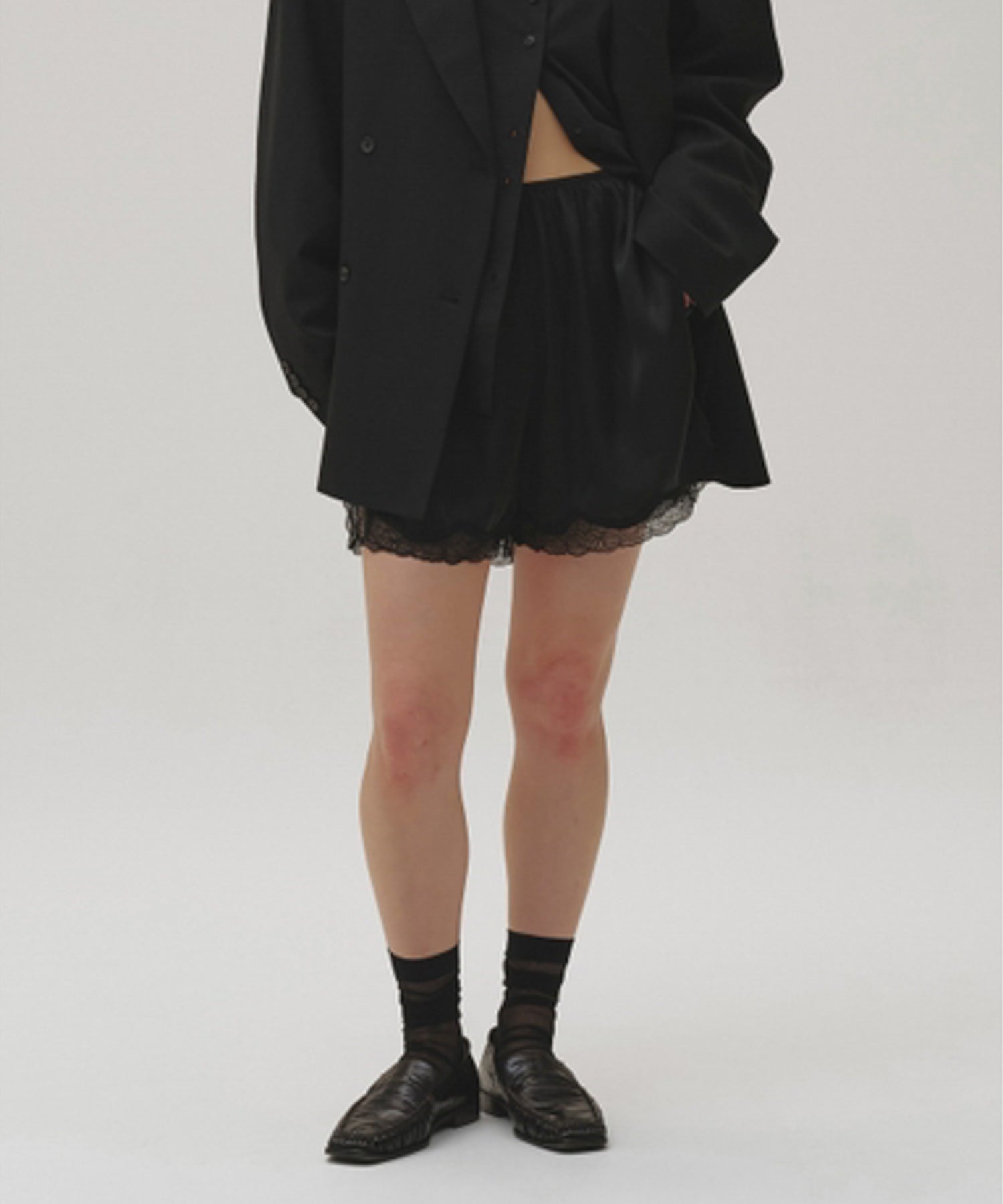 Satin Lace Halfpants サテンレースハーフパンツ/12610722