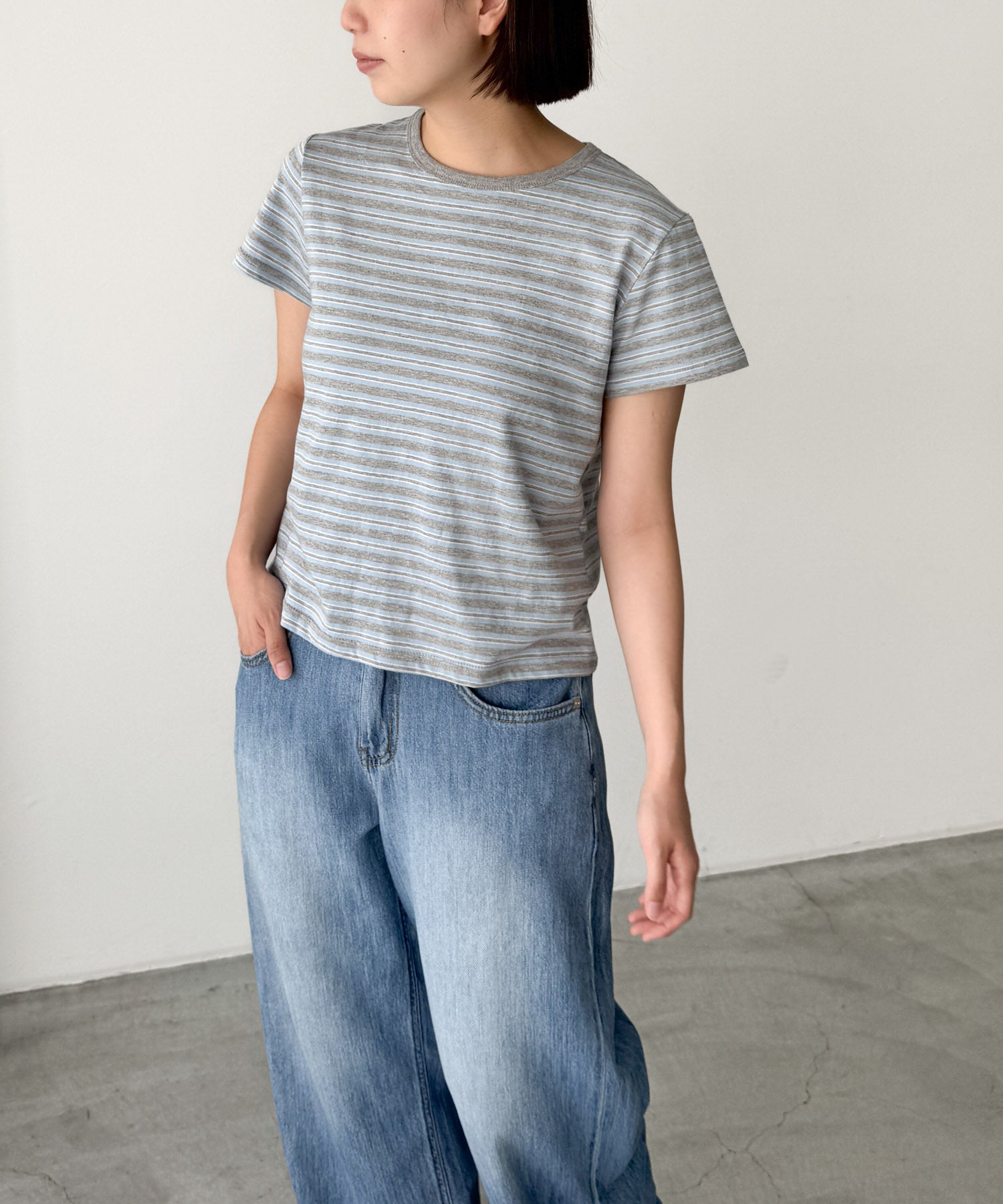 マルチボーダーリンガーTシャツ
