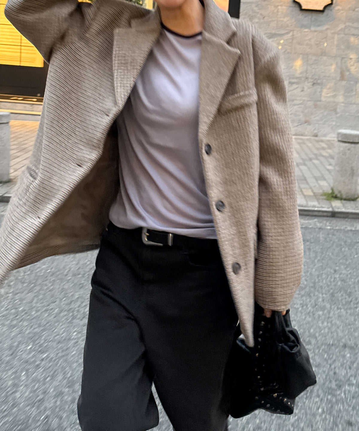チェックウールジャケット