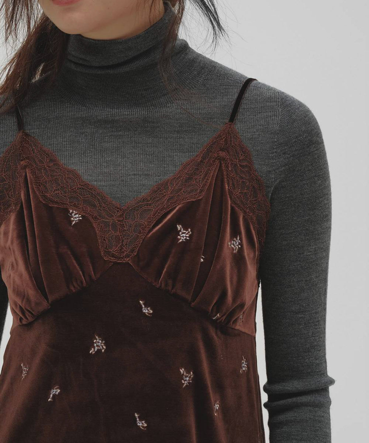 Petit Flower Velour Tunic