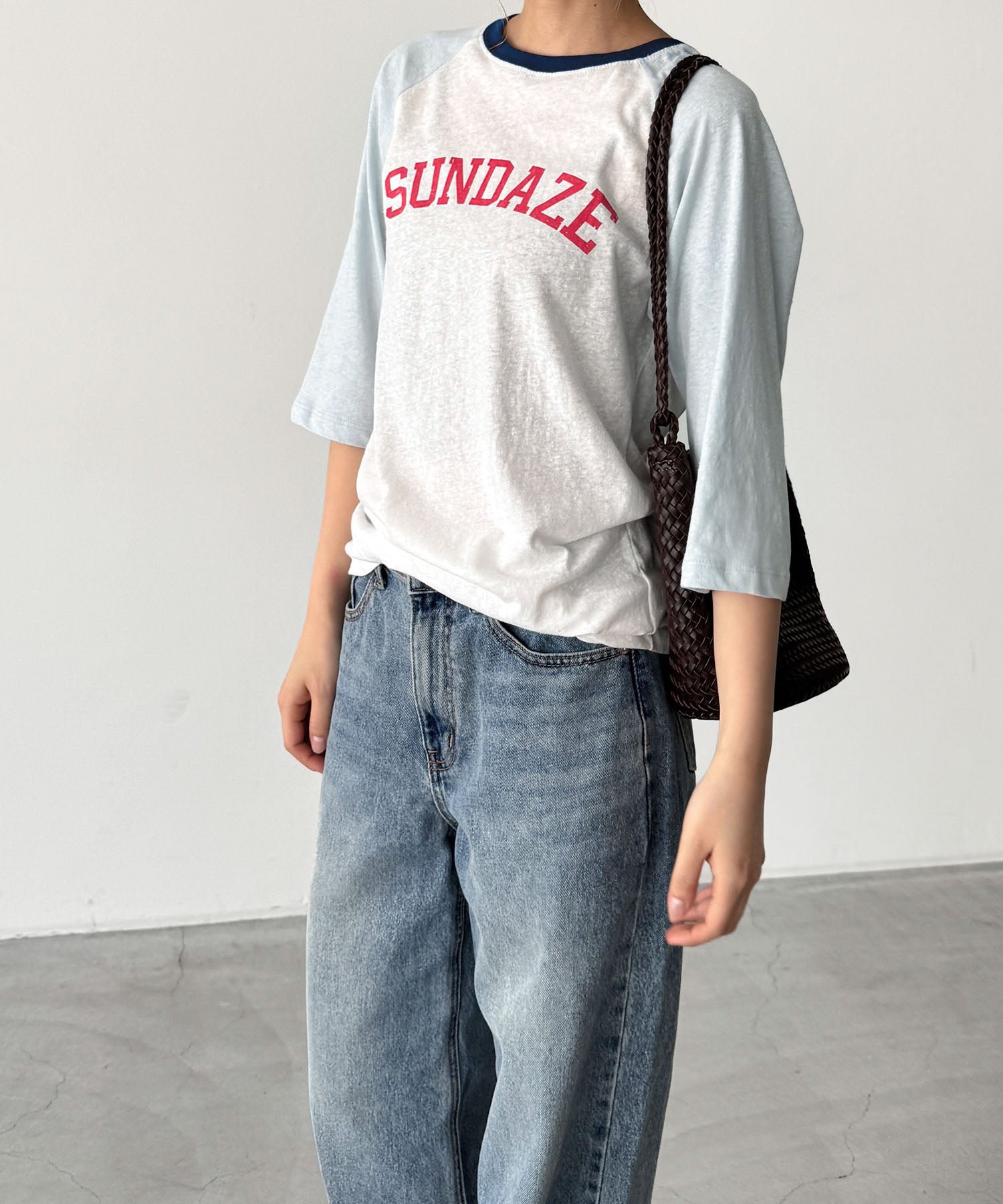 "SUNDAZE"ラグランTシャツ