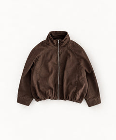 コットンスタンドカラーウォッシュジャケット