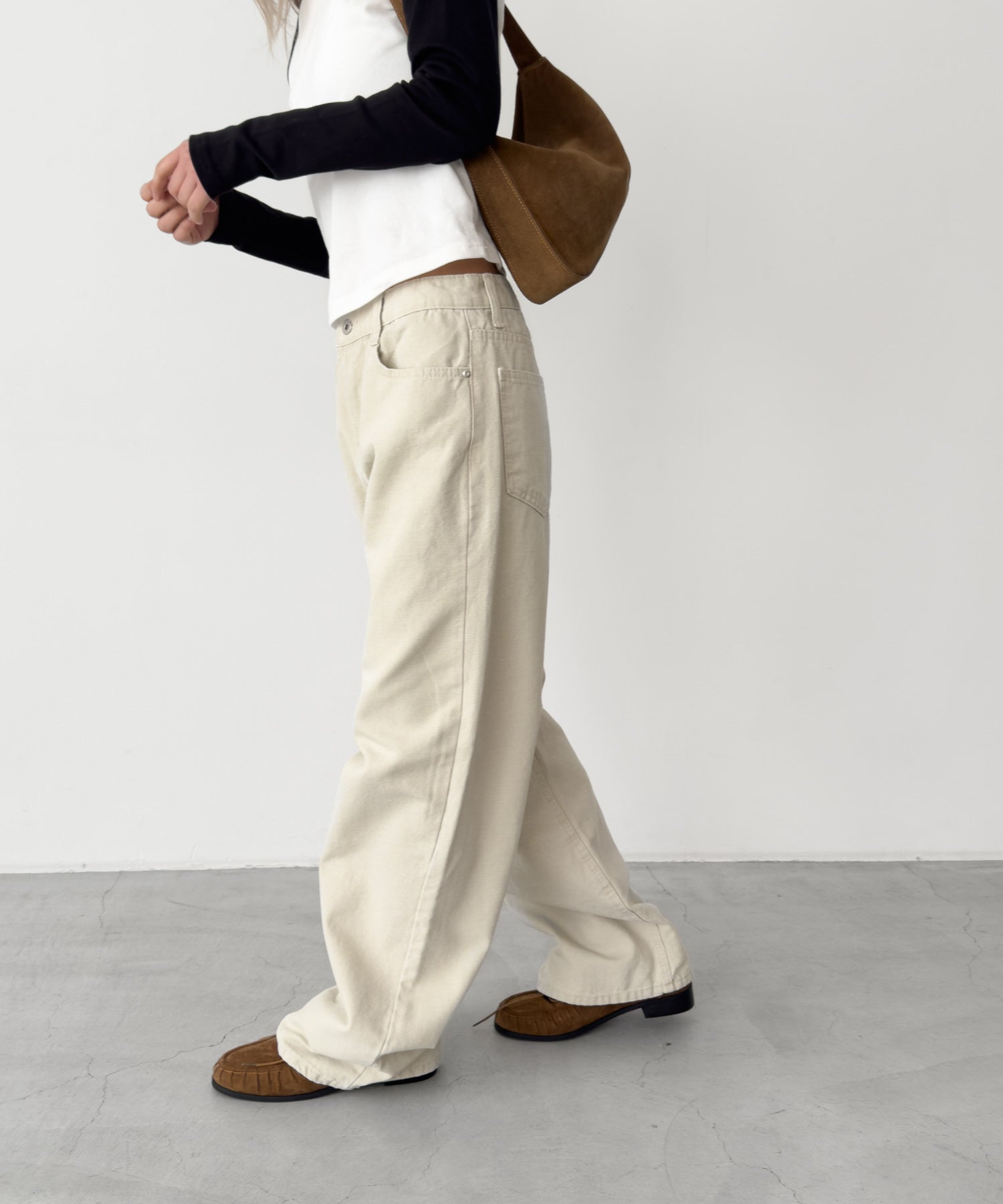 キャンバスストレートパンツ